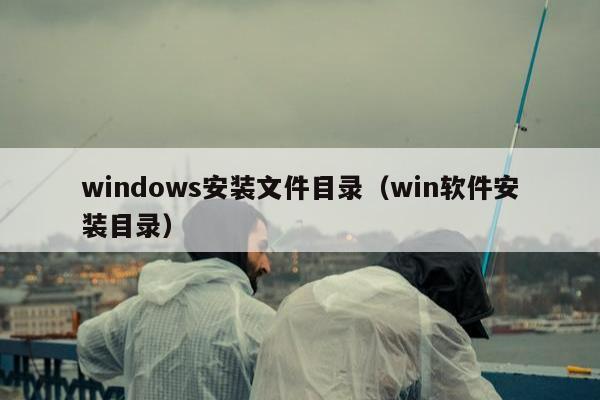 windows安装文件目录（win软件安装目录）