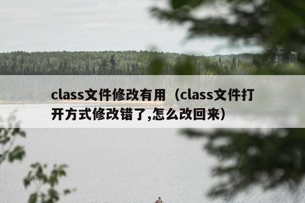 class文件修改有用（class文件打开方式修改错了,怎么改回来）