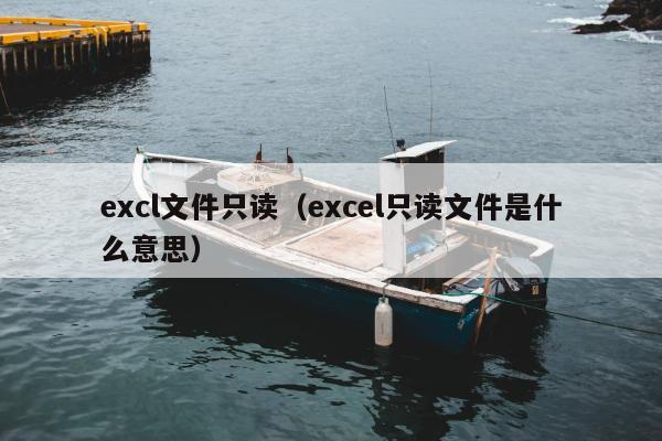 excl文件只读（excel只读文件是什么意思）