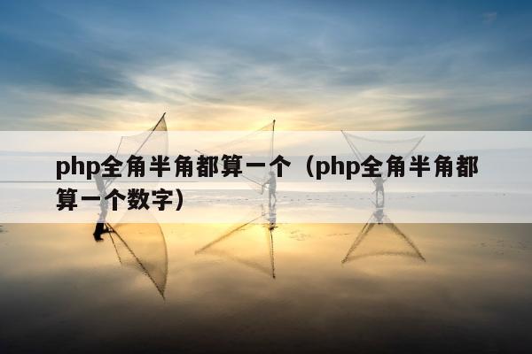 php全角半角都算一个（php全角半角都算一个数字）