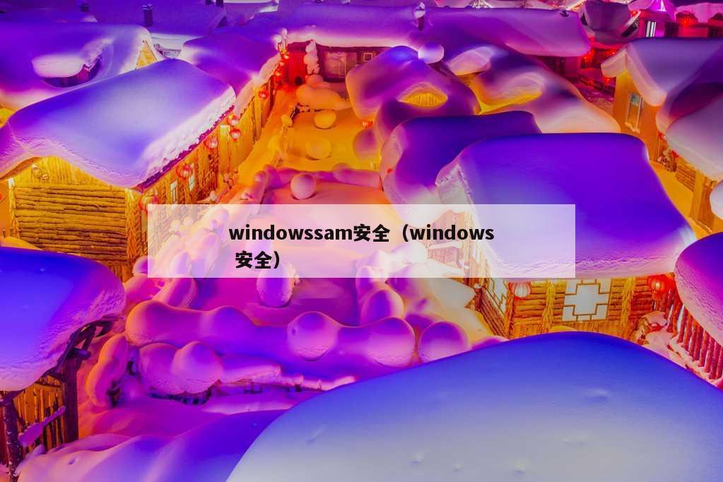 windowssam安全（windows 安全）