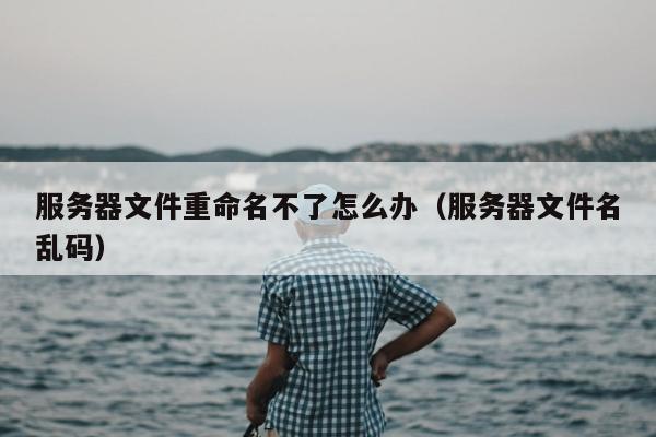 服务器文件重命名不了怎么办（服务器文件名乱码）