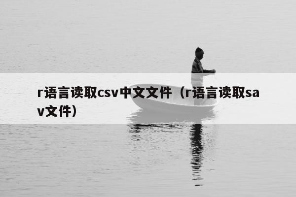 r语言读取csv中文文件（r语言读取sav文件）