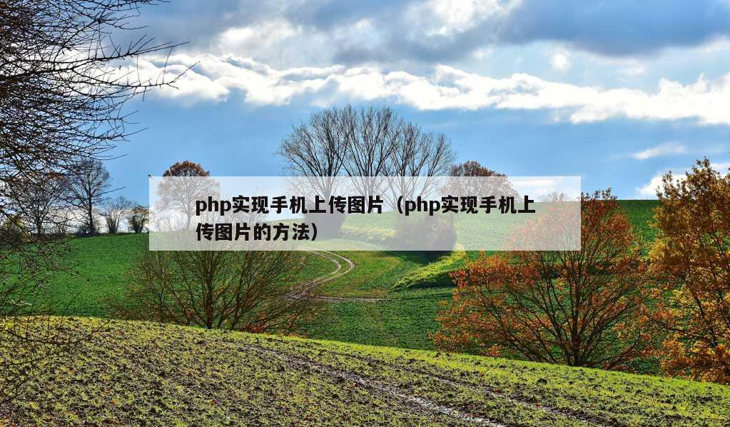 php实现手机上传图片（php实现手机上传图片的方法）