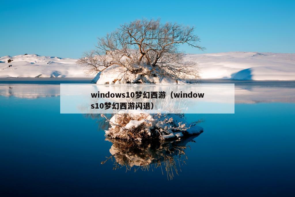 windows10梦幻西游（windows10梦幻西游闪退）