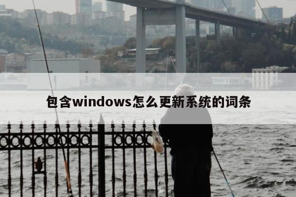 包含windows怎么更新系统的词条