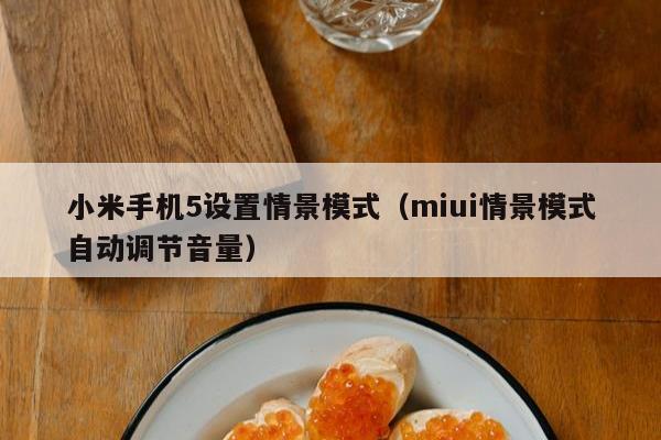 小米手机5设置情景模式（miui情景模式自动调节音量）