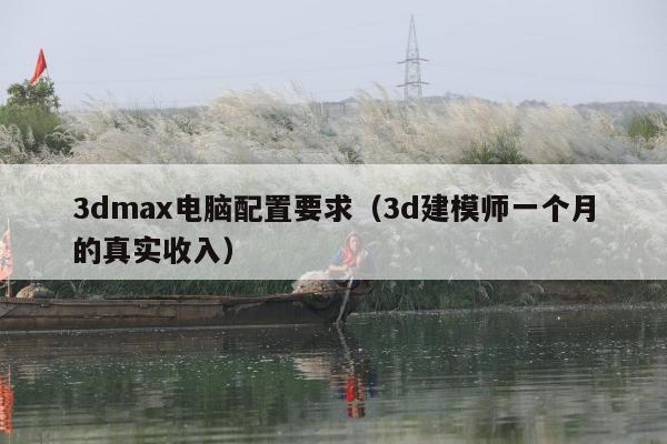 3dmax电脑配置要求（3d建模师一个月的真实收入）