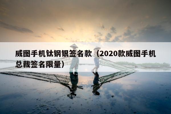 威图手机钛钢银签名款（2020款威图手机总裁签名限量）