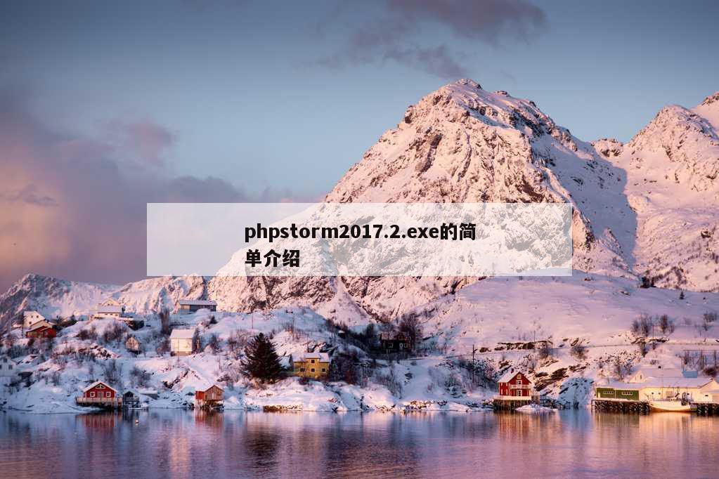 phpstorm2017.2.exe的简单介绍