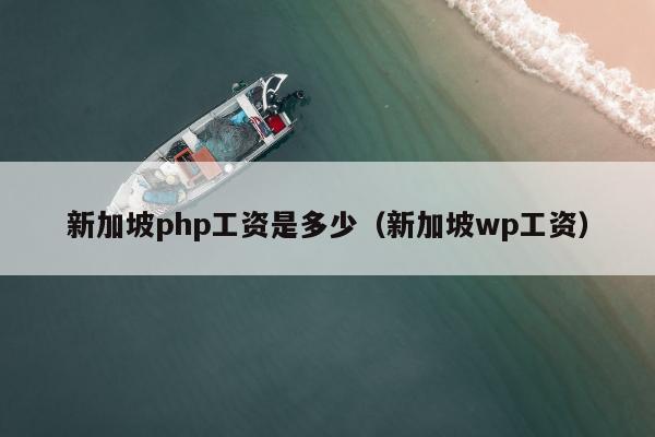 新加坡php工资是多少（新加坡wp工资）