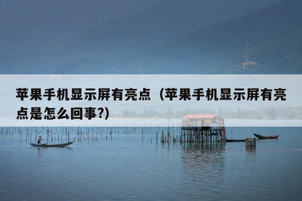 苹果手机显示屏有亮点（苹果手机显示屏有亮点是怎么回事?）