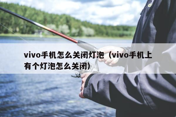 vivo手机怎么关闭灯泡（vivo手机上有个灯泡怎么关闭）