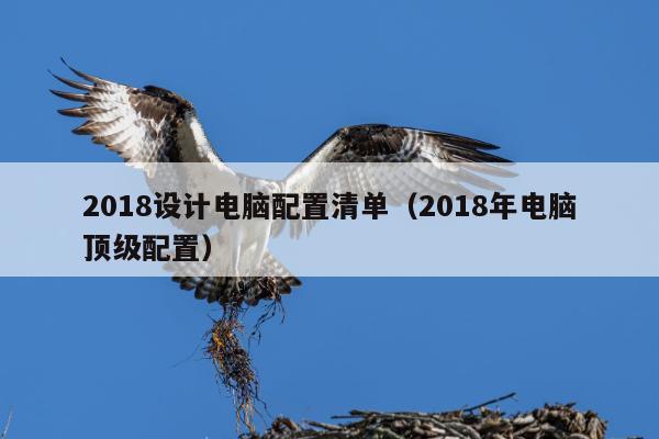 2018设计电脑配置清单（2018年电脑顶级配置）