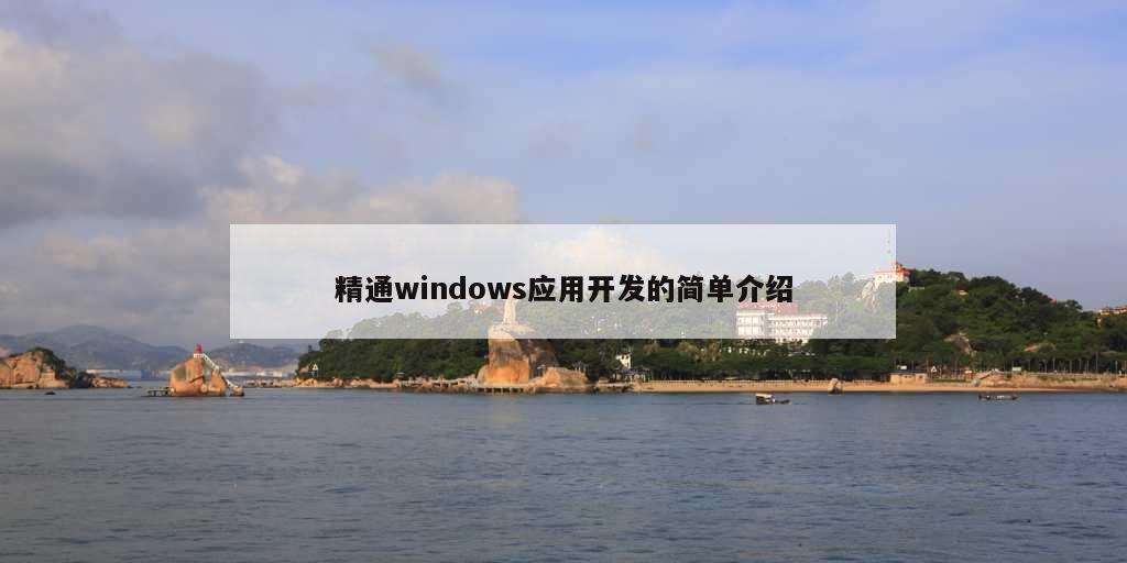 精通windows应用开发的简单介绍