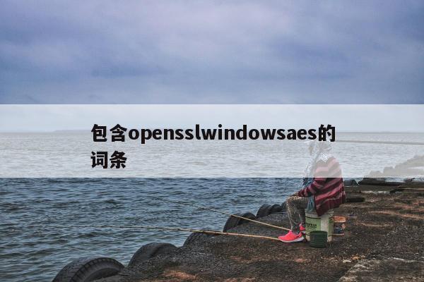 包含opensslwindowsaes的词条