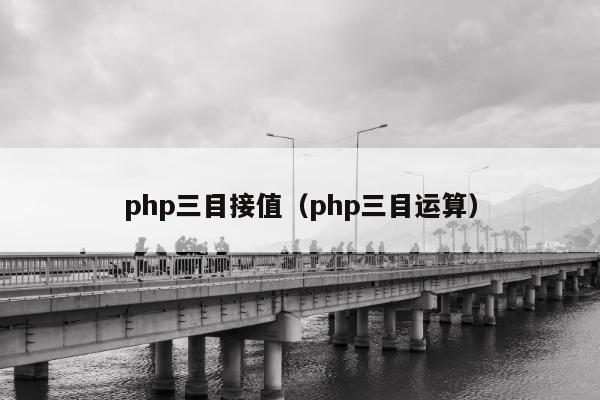 php三目接值（php三目运算）