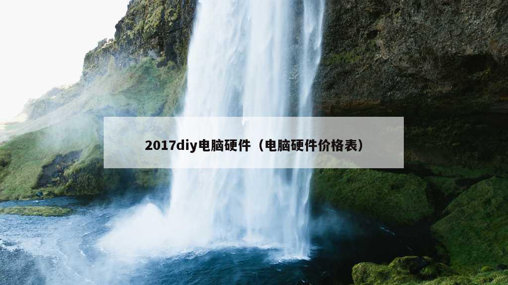 2017diy电脑硬件（电脑硬件价格表）