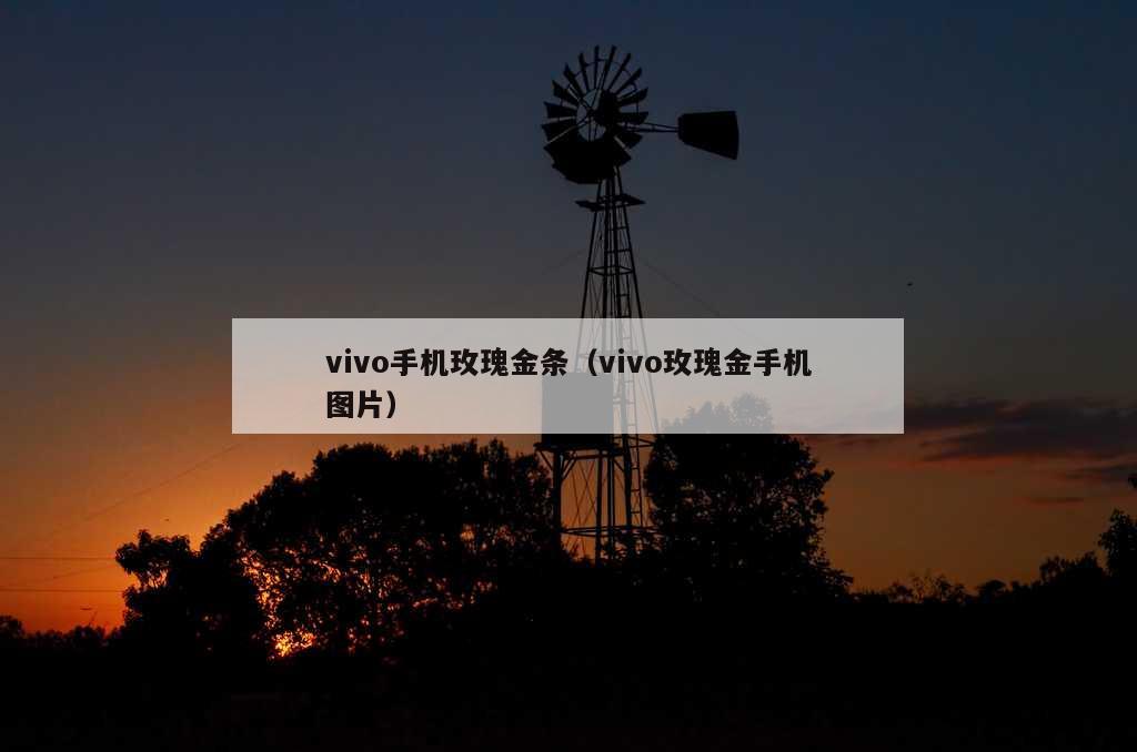 vivo手机玫瑰金条（vivo玫瑰金手机图片）