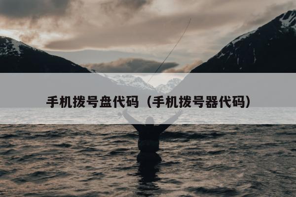 手机拨号盘代码（手机拨号器代码）