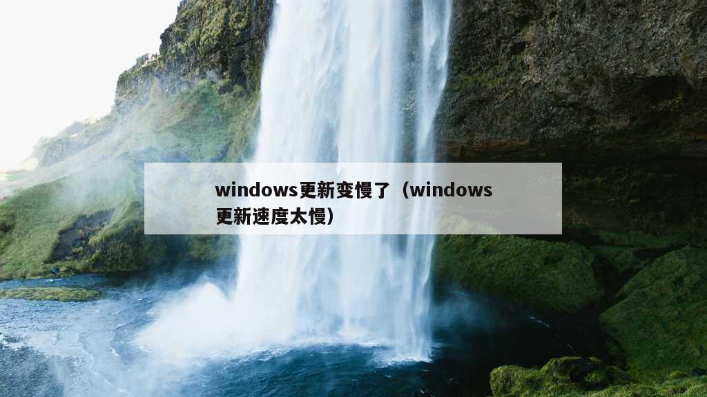 windows更新变慢了（windows更新速度太慢）