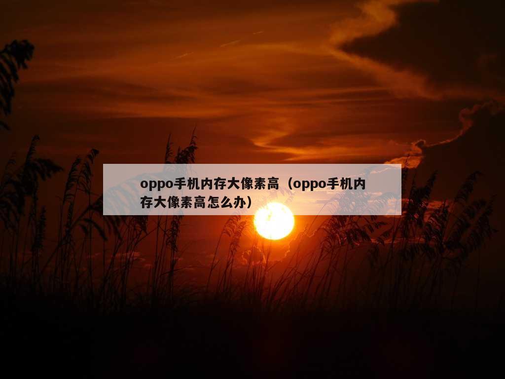 oppo手机内存大像素高（oppo手机内存大像素高怎么办）