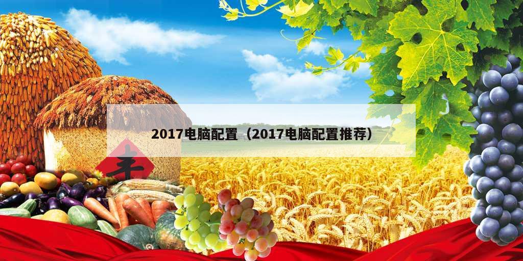 2017电脑配置（2017电脑配置推荐）