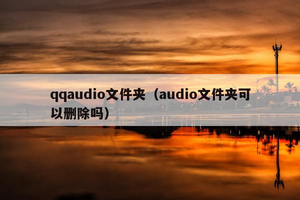 qqaudio文件夹（audio文件夹可以删除吗）