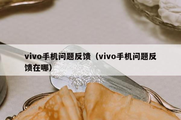 vivo手机问题反馈（vivo手机问题反馈在哪）