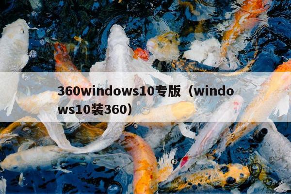 360windows10专版（windows10装360）