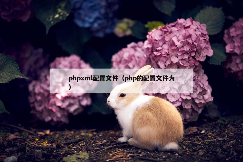 phpxml配置文件（php的配置文件为）