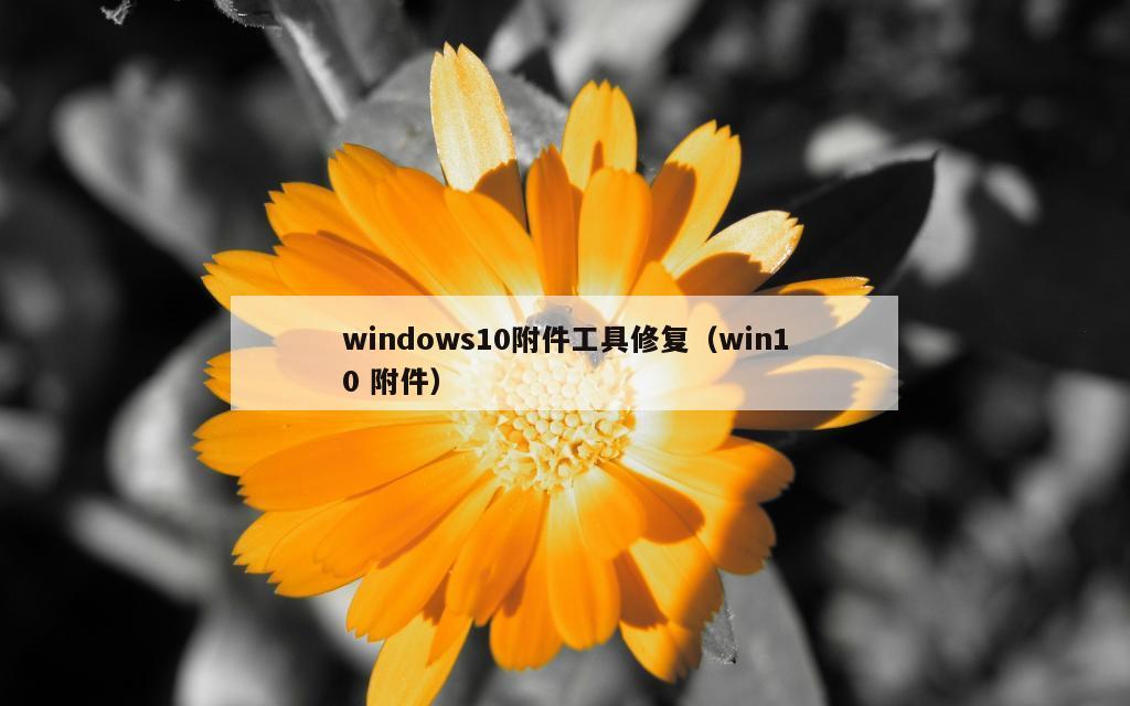 windows10附件工具修复（win10 附件）