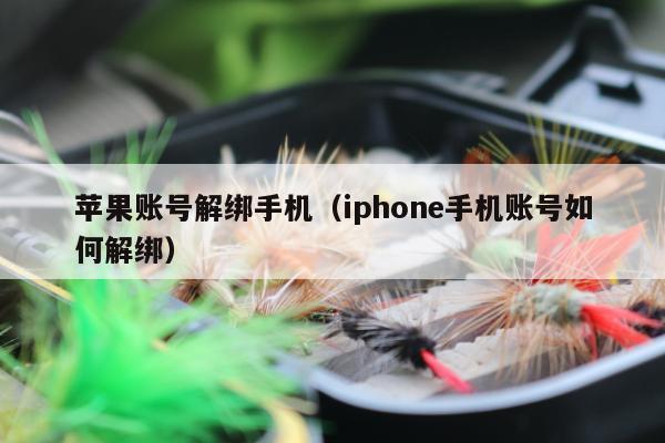 苹果账号解绑手机（iphone手机账号如何解绑）