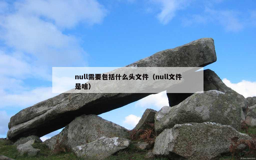 null需要包括什么头文件（null文件是啥）