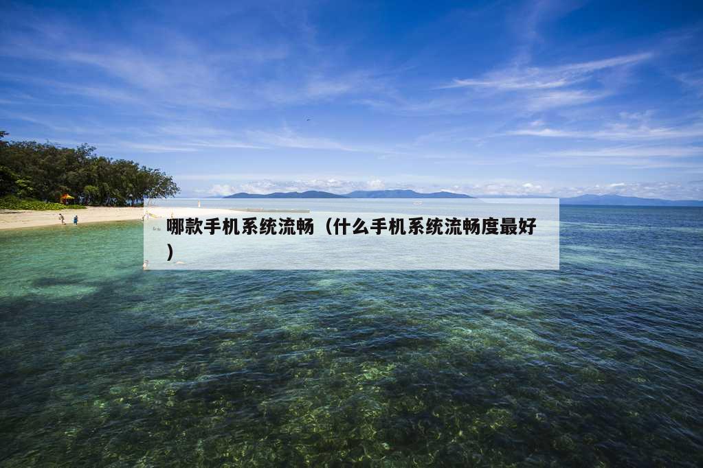 哪款手机系统流畅（什么手机系统流畅度最好）