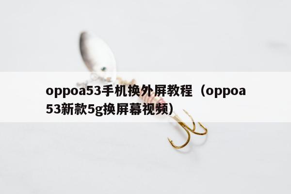 oppoa53手机换外屏教程（oppoa53新款5g换屏幕视频）