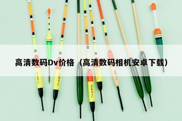 高清数码Dv价格（高清数码相机安卓下载）