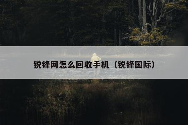 锐锋网怎么回收手机（锐锋国际）