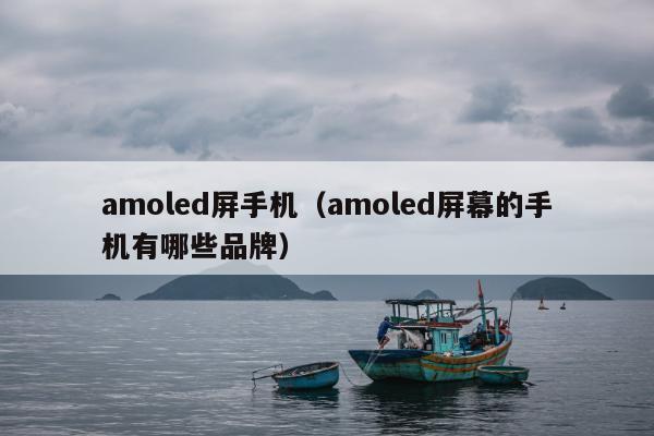 amoled屏手机（amoled屏幕的手机有哪些品牌）