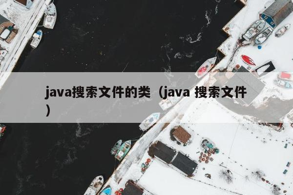 java搜索文件的类（java 搜索文件）