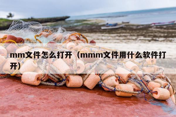 mm文件怎么打开（mmm文件用什么软件打开）