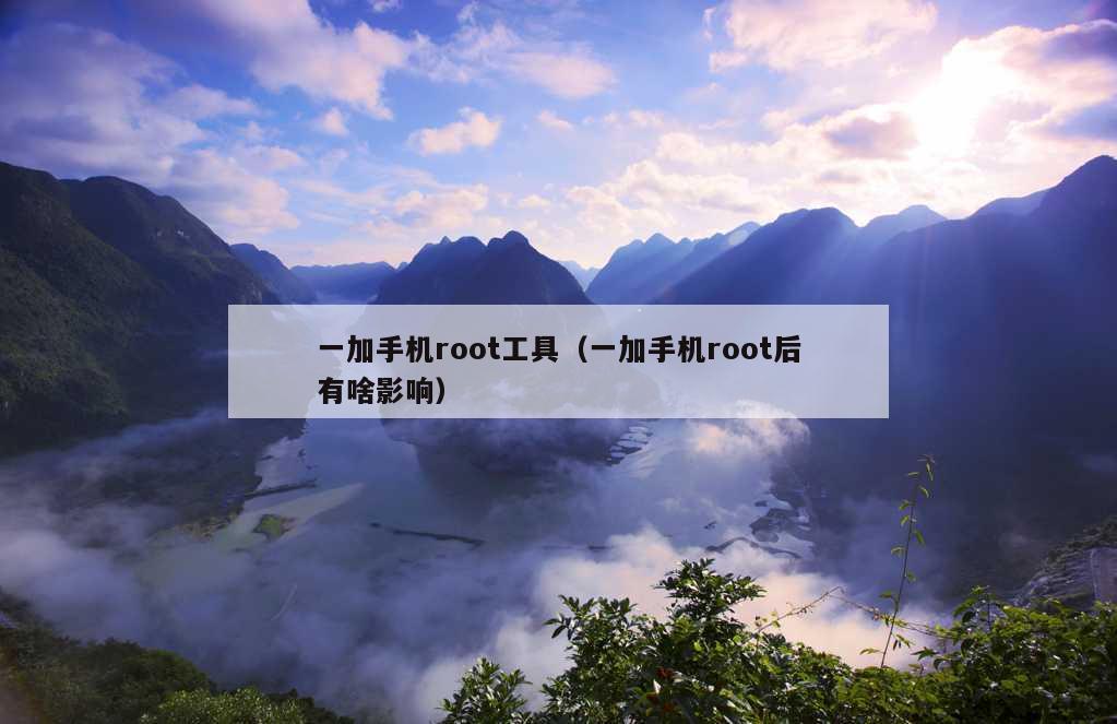 一加手机root工具（一加手机root后有啥影响）