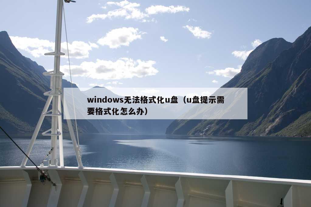 windows无法格式化u盘（u盘提示需要格式化怎么办）