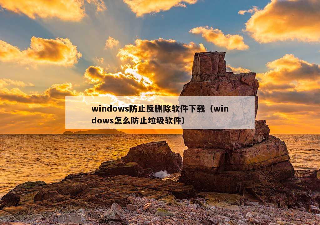 windows防止反删除软件下载（windows怎么防止垃圾软件）