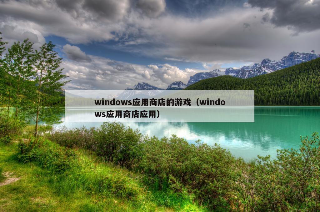 windows应用商店的游戏（windows应用商店应用）