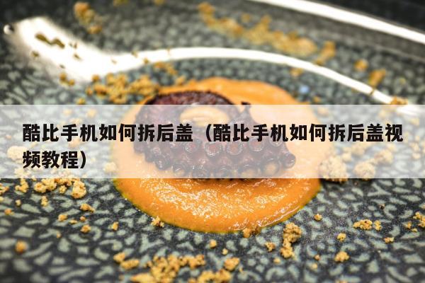 酷比手机如何拆后盖（酷比手机如何拆后盖视频教程）