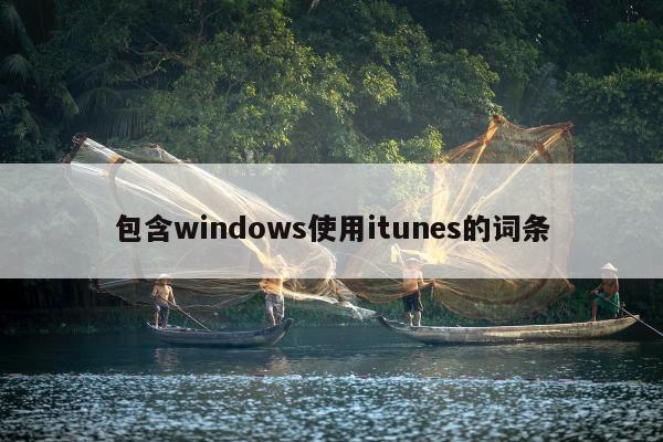 包含windows使用itunes的词条