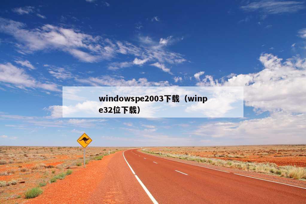 windowspe2003下载（winpe32位下载）