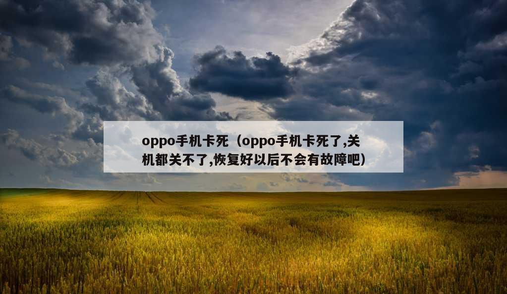 oppo手机卡死（oppo手机卡死了,关机都关不了,恢复好以后不会有故障吧）