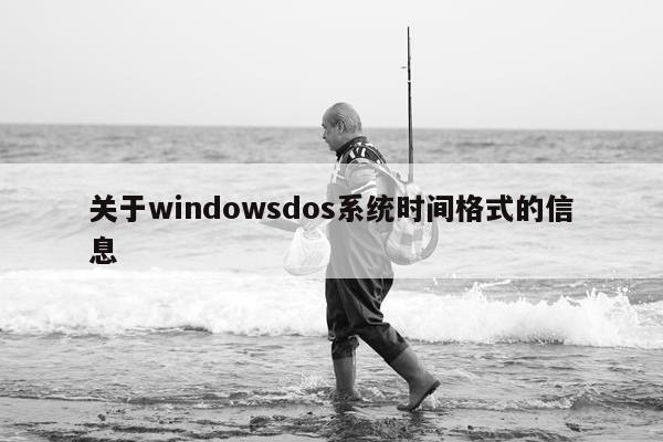 关于windowsdos系统时间格式的信息